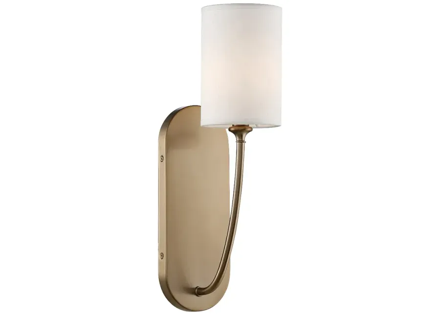 Crystorama Preston 17" High Aged Brass Wall Sconce-gold