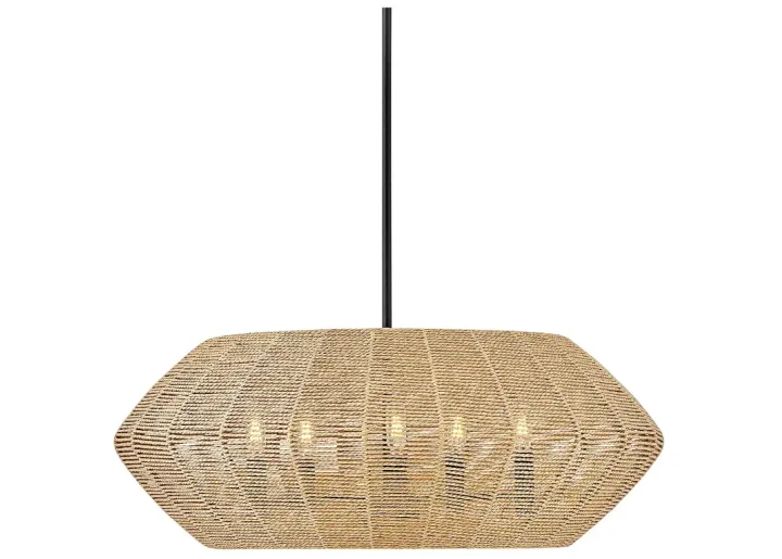 91520-hinkley-luca-28-wide-black-metal-camel-shade-5-light-chandelier-brown-1.webp