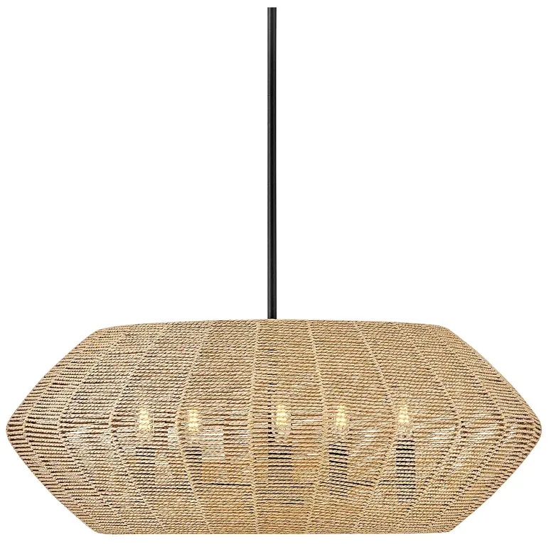 91520-hinkley-luca-28-wide-black-metal-camel-shade-5-light-chandelier-brown-1.webp