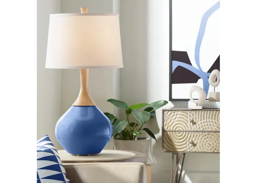 Color Plus Wexler 31" White Shade Monaco Blue Table Lamp 1 91547-color-plus-wexler-31-white-shade-monaco-blue-table-lamp-1.webp