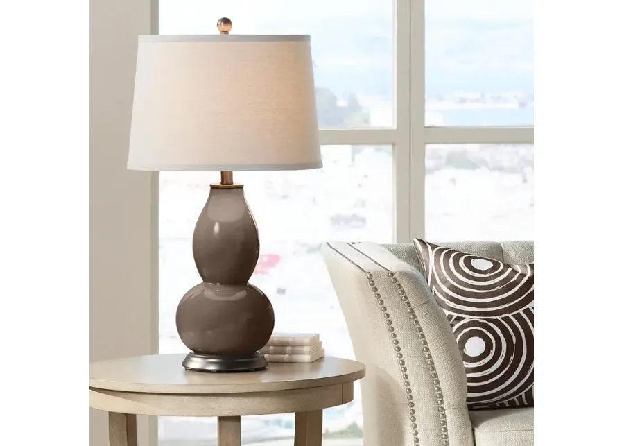 Color Plus Double Gourd 28 3/4" Carafe Brown Table Lamp-brown