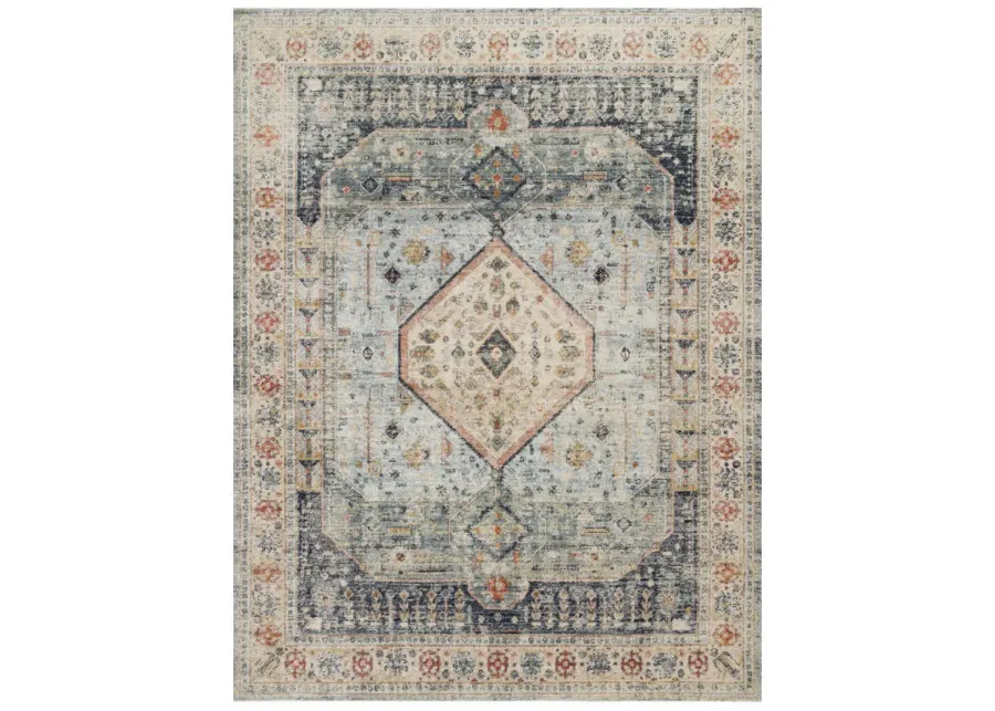 Magnolia Home Graham Blue Antique Ivory Area Rug - 2 0  x 3 4  