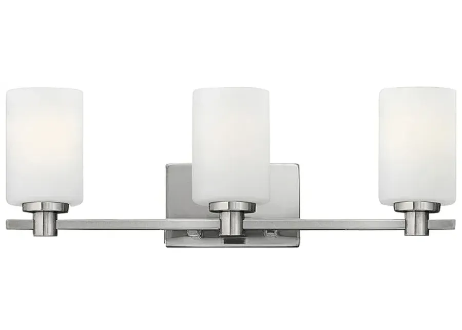 Hinkley Karlie 22 1/2" Wide Brushed Nickel 3-Light Bath Light-silver