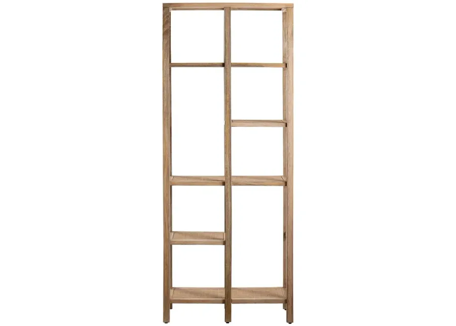 Barbados 31 1/2" Wide Natural Wood 5-Shelf Etagere-31.5 1 91884-barbados-31-1-2-wide-natural-wood-5-shelf-etagere-31-5-1.webp