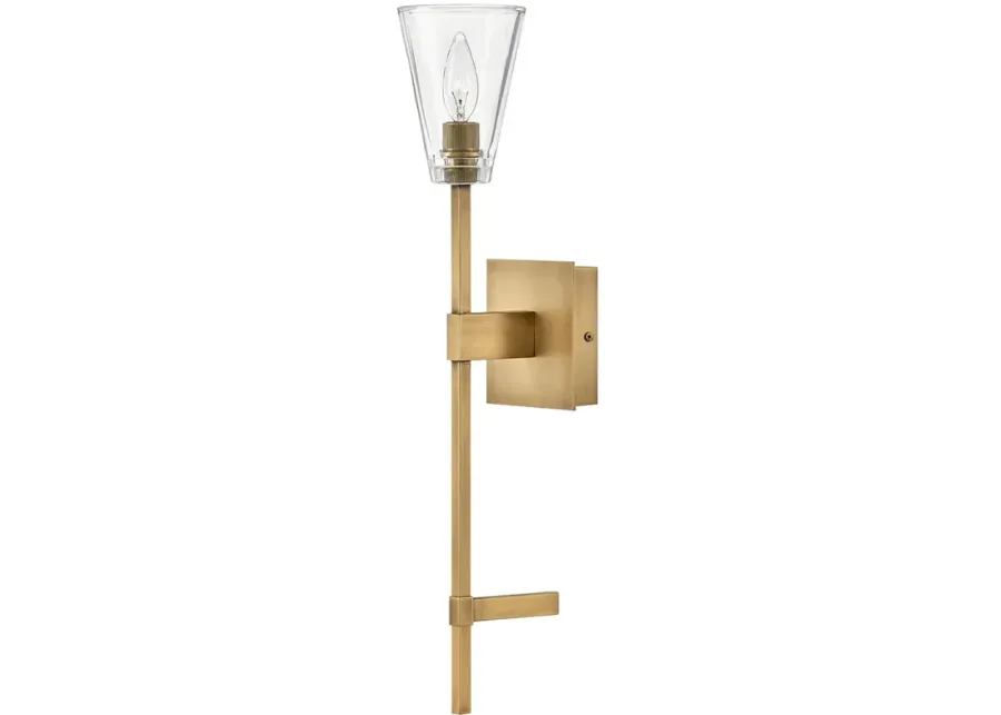 Hinkley Bath Auden Large Single Light Vanity 5" Heritage Brass-gold