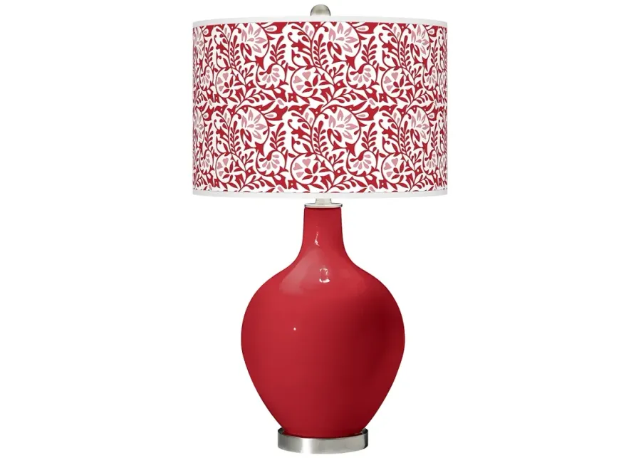 Color Plus Ovo 28 1/2" High Gardenia Shade Ribbon Red Table Lamp-red 1 91916-color-plus-ovo-28-1-2-high-gardenia-shade-ribbon-red-table-lamp-red-1.webp