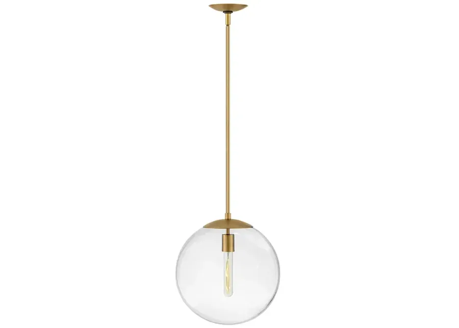 Hinkley Warby 13 1/2" Wide Brass with Clear Glass Shade Pendant Light-gold