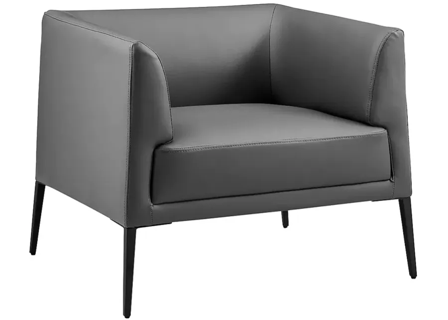 Euro Style Matias 32" Wide Gray Leatherette Modern Lounge Chair-gray 1 92100-euro-style-matias-32-wide-gray-leatherette-modern-lounge-chair-gray-1.webp