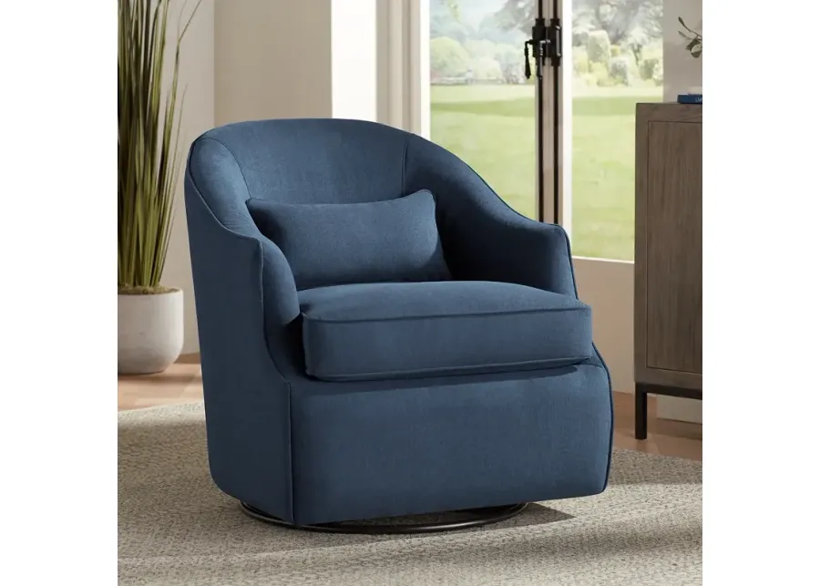 Sasha 33" High Peyton Navy Swivel Accent Chair 1 92146-sasha-33-high-peyton-navy-swivel-accent-chair-1.webp
