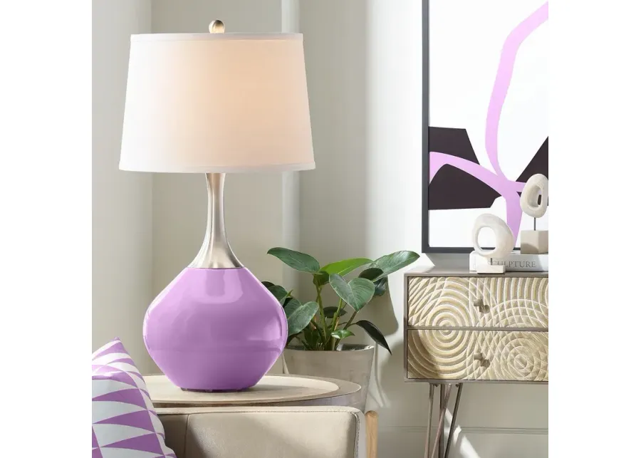 Color Plus Spencer 31" High African Violet Purple Table Lamp-purple
