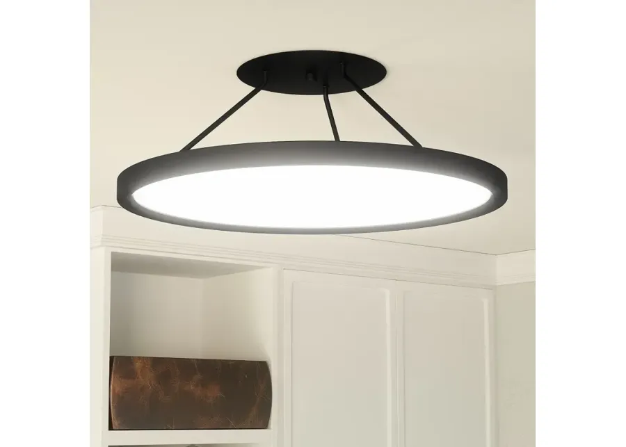 Quoizel Outskirts 20" Wide Earth Black LED Ceiling Light-black