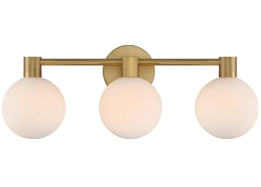 Minka Lavery Fenton 3-Light 24-in Legacy Brass Indoor Vanity Light-gold