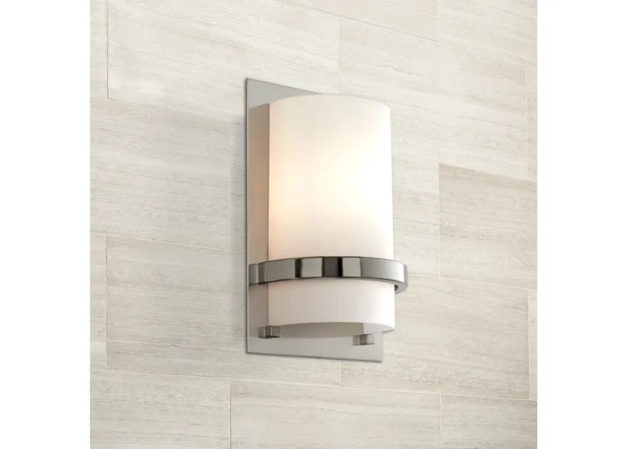 Minka Lavery Contemporary 10" High Brushed Nickel Wall Sconce-silver