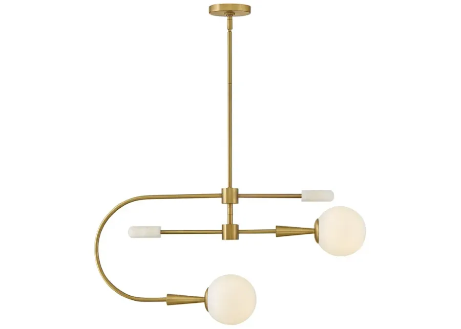 Lark Maude Interior Medium Single Tier 32.25" Lacquered Brass-gold