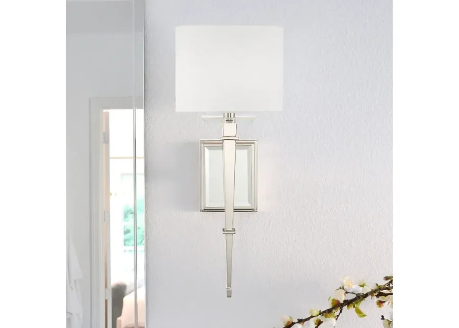 Crystorama Clifton 20" High Polished Nickel Wall Sconce-red