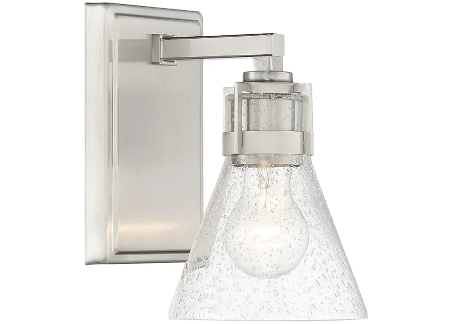 Minka Lavery Chatham Square 8 3/4" High Brushed Nickel Wall Sconce-silver