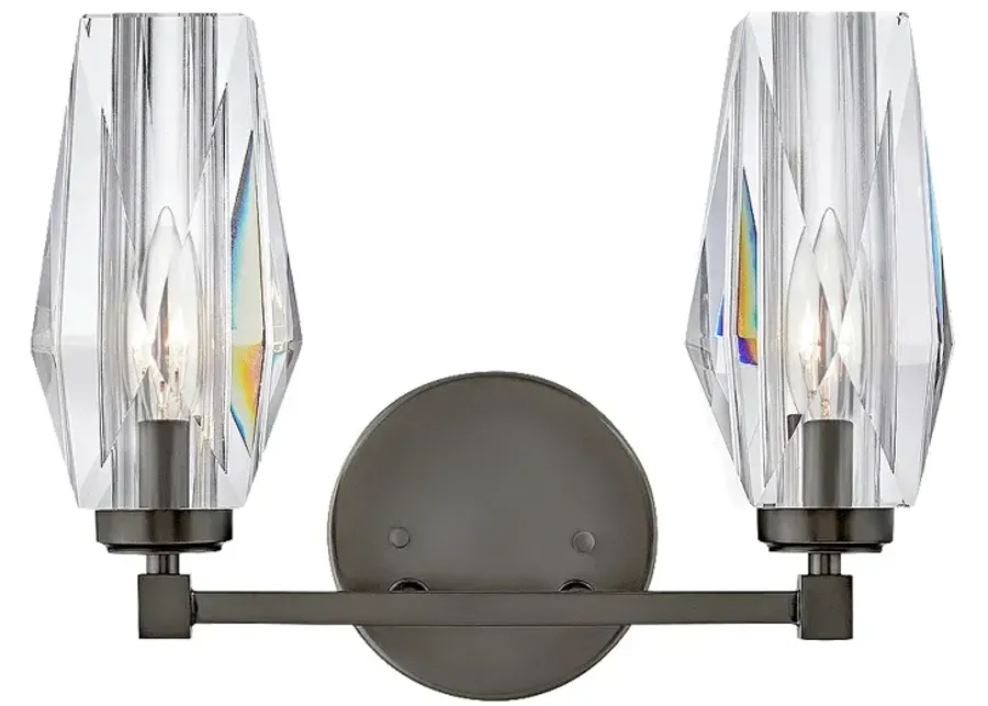 Bath Ana-Two Light Vanity-Black Oxide-black