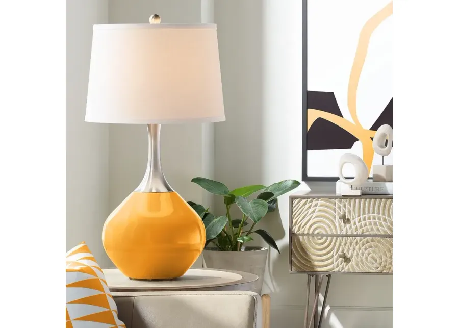 Color Plus Spencer 31" High Carnival Orange Table Lamp-orange