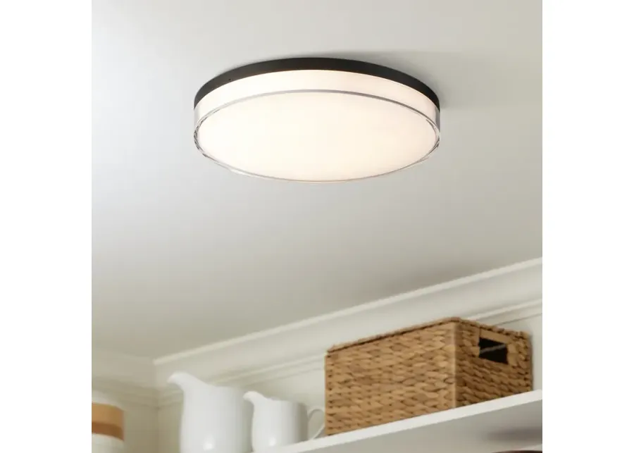 Vantage 11" Wide Coal LED Ceiling Light-black