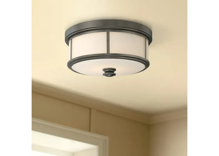 Minka Lavery Harvard Court 13 1/2" Wide Bronze Ceiling Light-brown