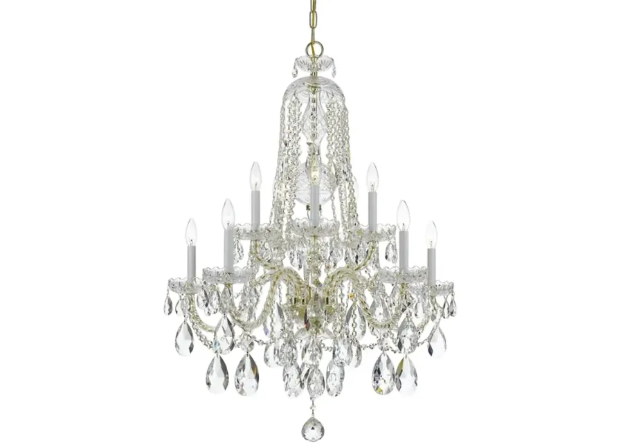 Crystorama Traditional Crystal 32"W Brass 10-Light Crystal Chandelier-gold 1 93226-crystorama-traditional-crystal-32-w-brass-10-light-crystal-chandelier-gold-1.webp