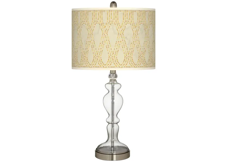 Roman Pebbles Giclee Apothecary Clear Glass Table Lamp-silver