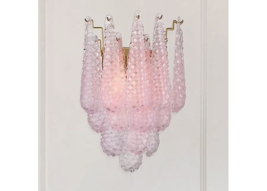 Ollie 2 Light Aged Brass Sconce-gold