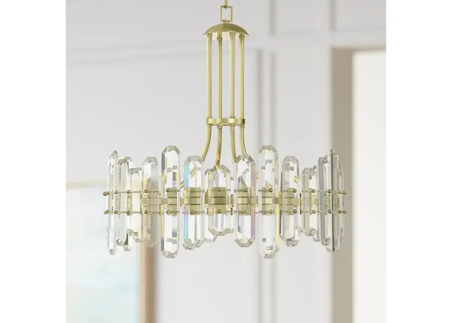 Crystorama Bolton 24 3/4"W Aged Brass and Crystal Chandelier-gold 1 93297-crystorama-bolton-24-3-4-w-aged-brass-and-crystal-chandelier-gold-1.webp