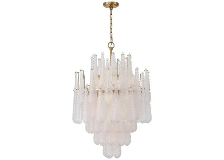 16 Light Ollie Chandelier In Aged Brass-gold