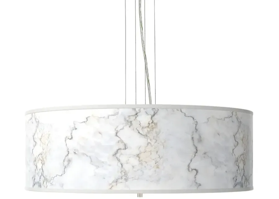 Marble Glow Giclee 24" Wide 4-Light Pendant Chandelier-24
