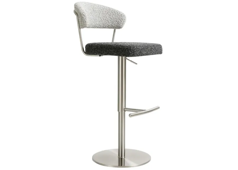 93377-cosmo-black-and-grey-boucle-adjustable-stool-black-grey-1.webp