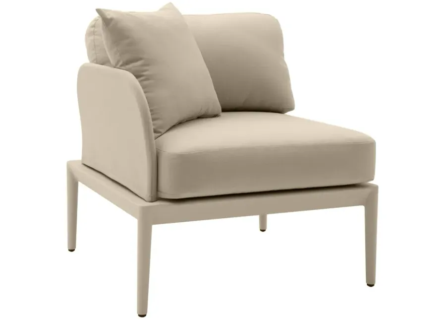 Kapri Taupe Modular Outdoor LAF Corner Seat-Taupe