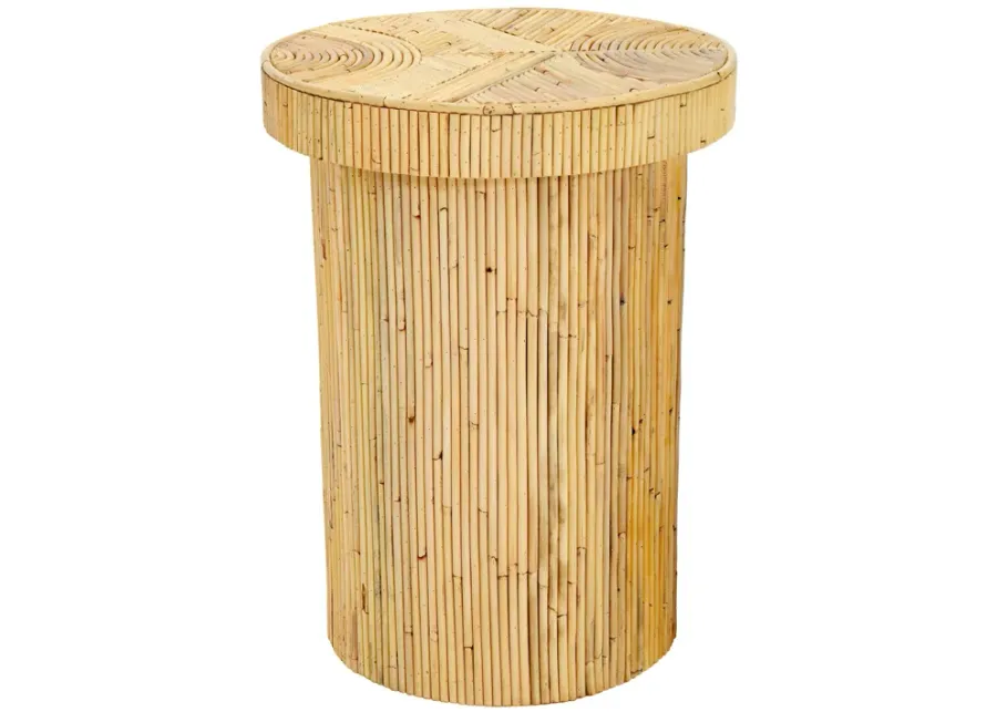 Acadia Rattan Side Table-Natural