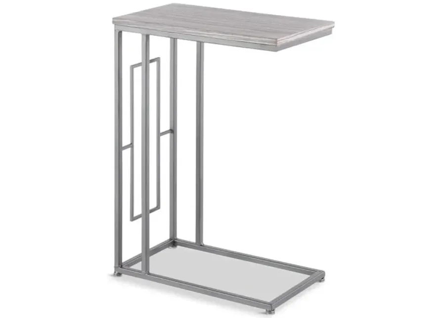 Metal Sofa Server - Brushed Steel