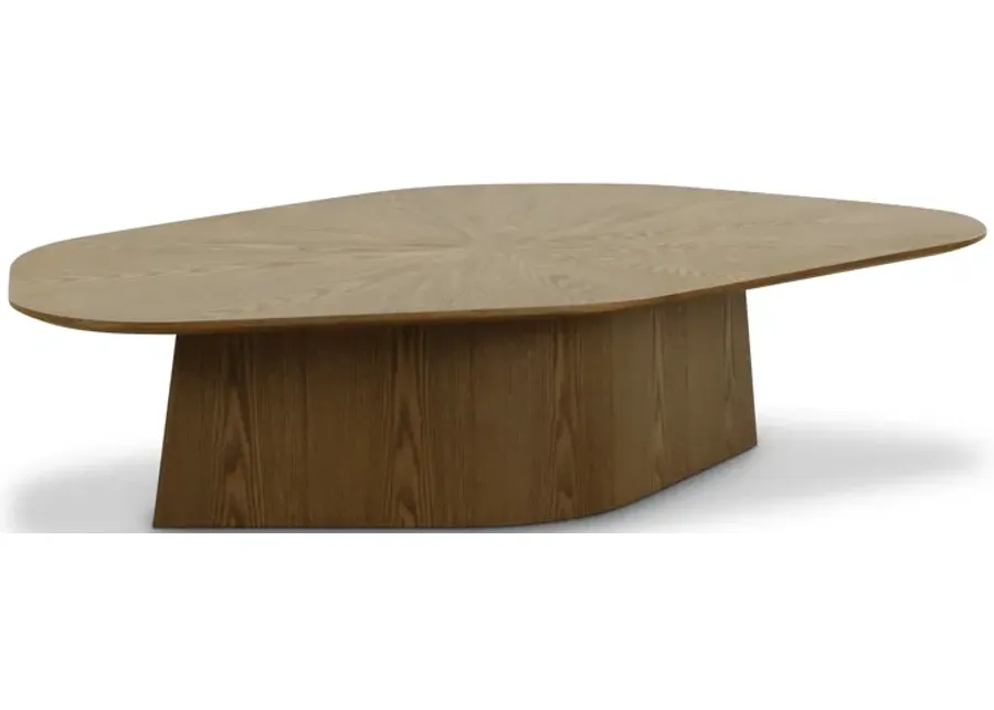 Roche Brown Ash Low Coffee Table-Brown