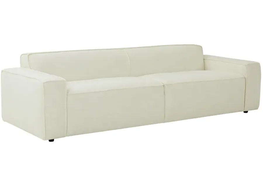 Olafur Cream Linen Sofa-Cream