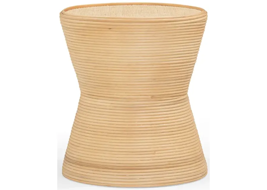Henri Natural Rattan Side Table-Natural