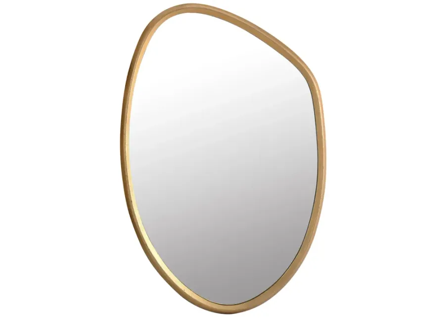 Mika Gold Wall Mirror-Gold