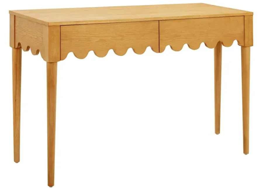 Oodle Natural Ash 2-Drawer Desk-Natural