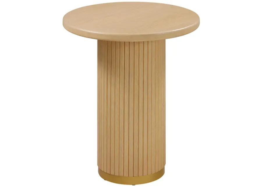 Chelsea Natural Oak Wood Entry Table-Natural