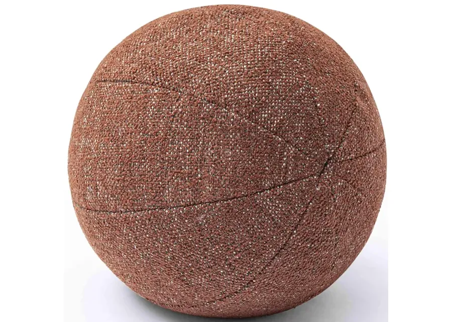 Boba Red Sedona Textured Basketweave 14 inch Pillow-Red