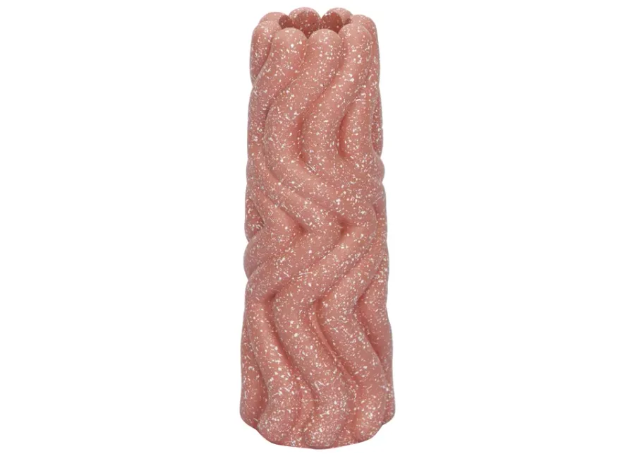 Gabby Speckled Salmon Pink Vase-Pink