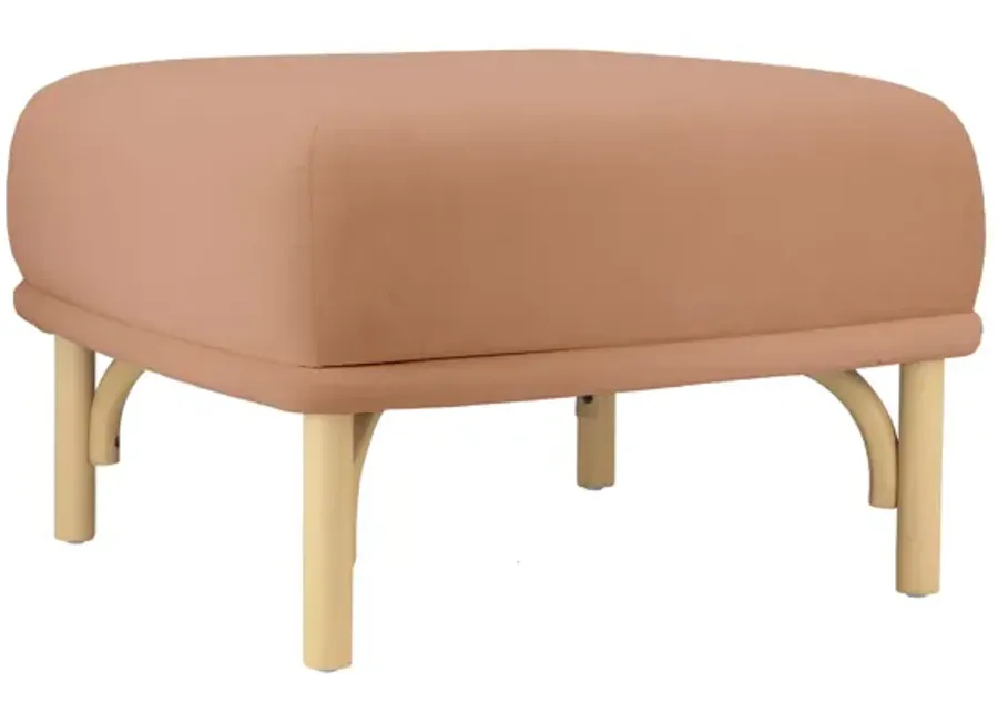 Desiree Mauve Velvet Ottoman-Mauve