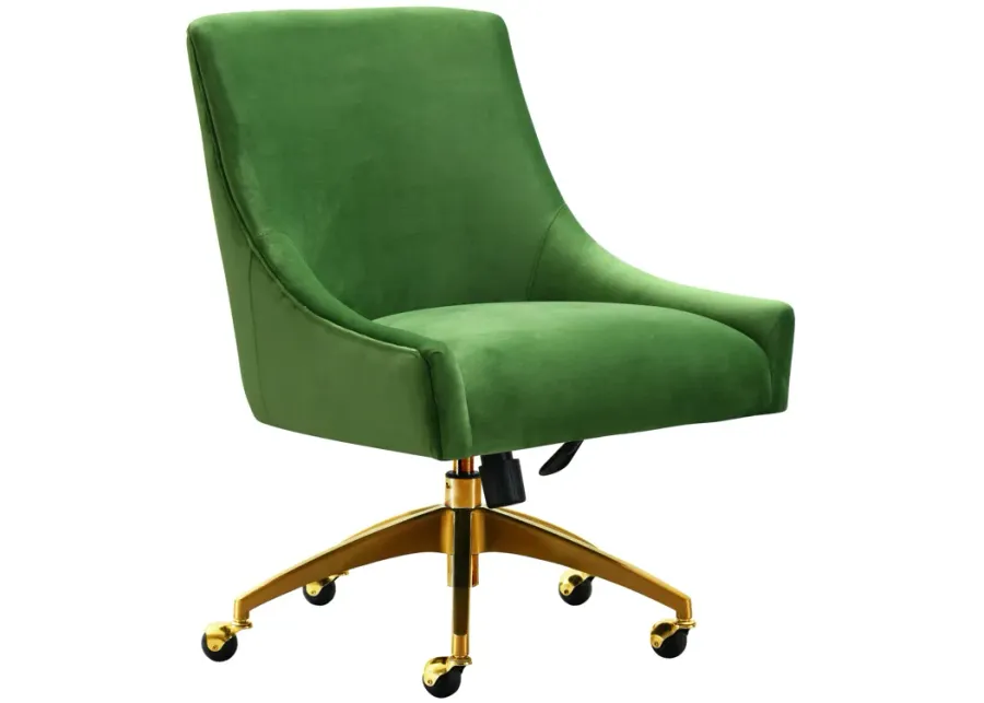 Beatrix Green Office Swivel Chair-Green