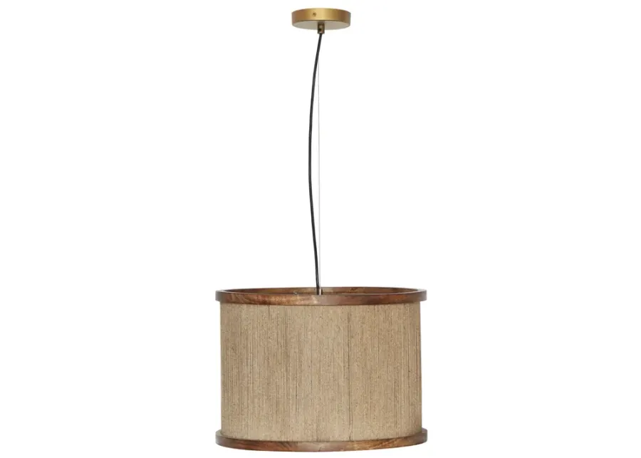 Mariana Natural Pendant Lamp-Gold, Natural