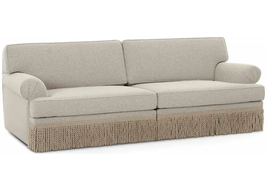 Yvette Warm Grey Boucle Sofa-Grey