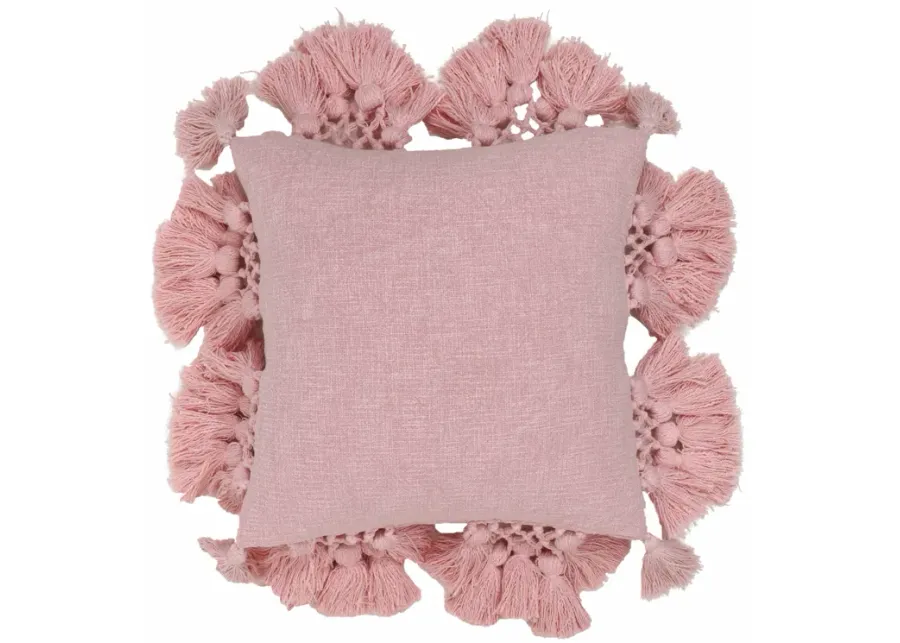 Stone Washed Blush Pink Cotton Tasseled Pillow-Pink 1 95251-stone-washed-blush-pink-cotton-tasseled-pillow-pink-1.webp
