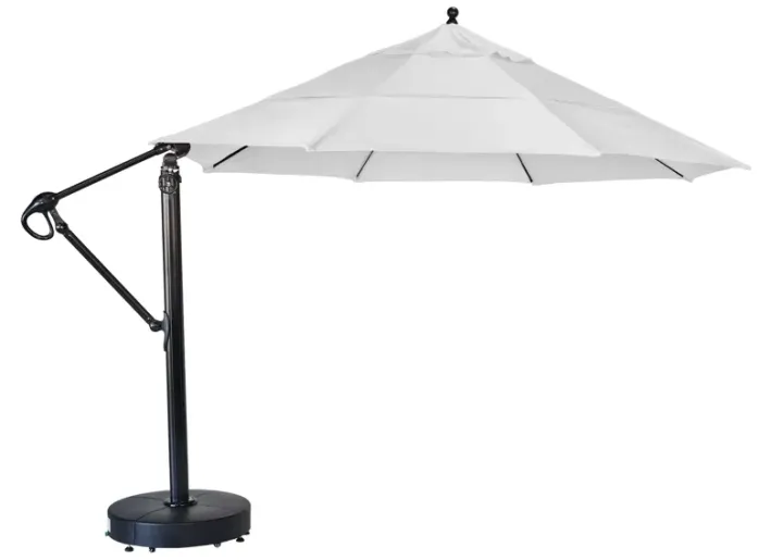 13' Easy Tilt-Lift Galtech Cantilever Umbrella-Natural
