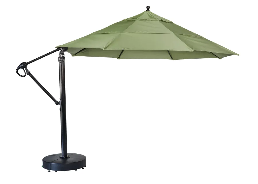 13' Easy Tilt-Lift Galtech Cantilever Umbrella-Fern
