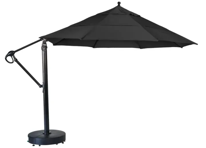 11' Easy Tilt-Lift Galtech Cantilever Umbrella-Black